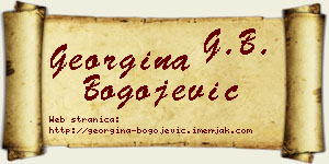 Georgina Bogojević vizit kartica